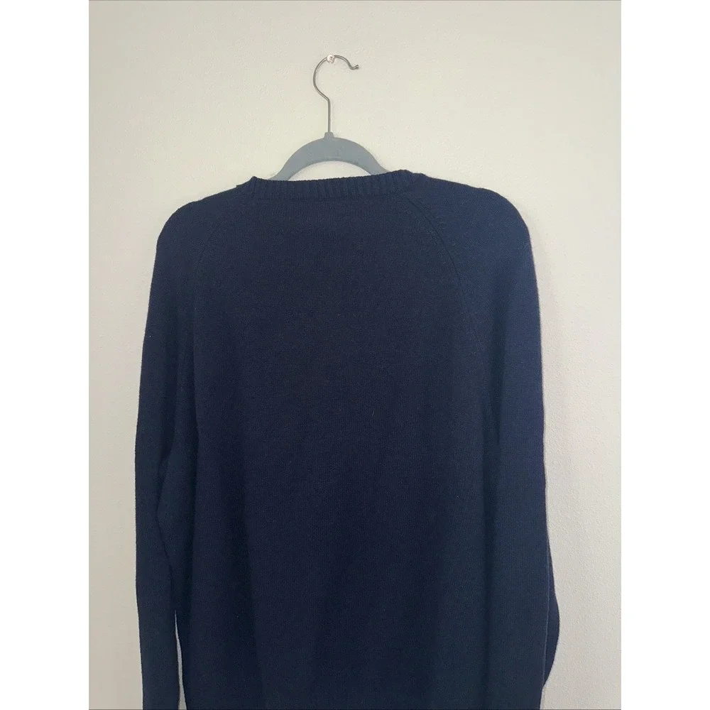 J. Crew Mercantile Men's Wool‎ Cotton Blend Sweater Navy Size XXL